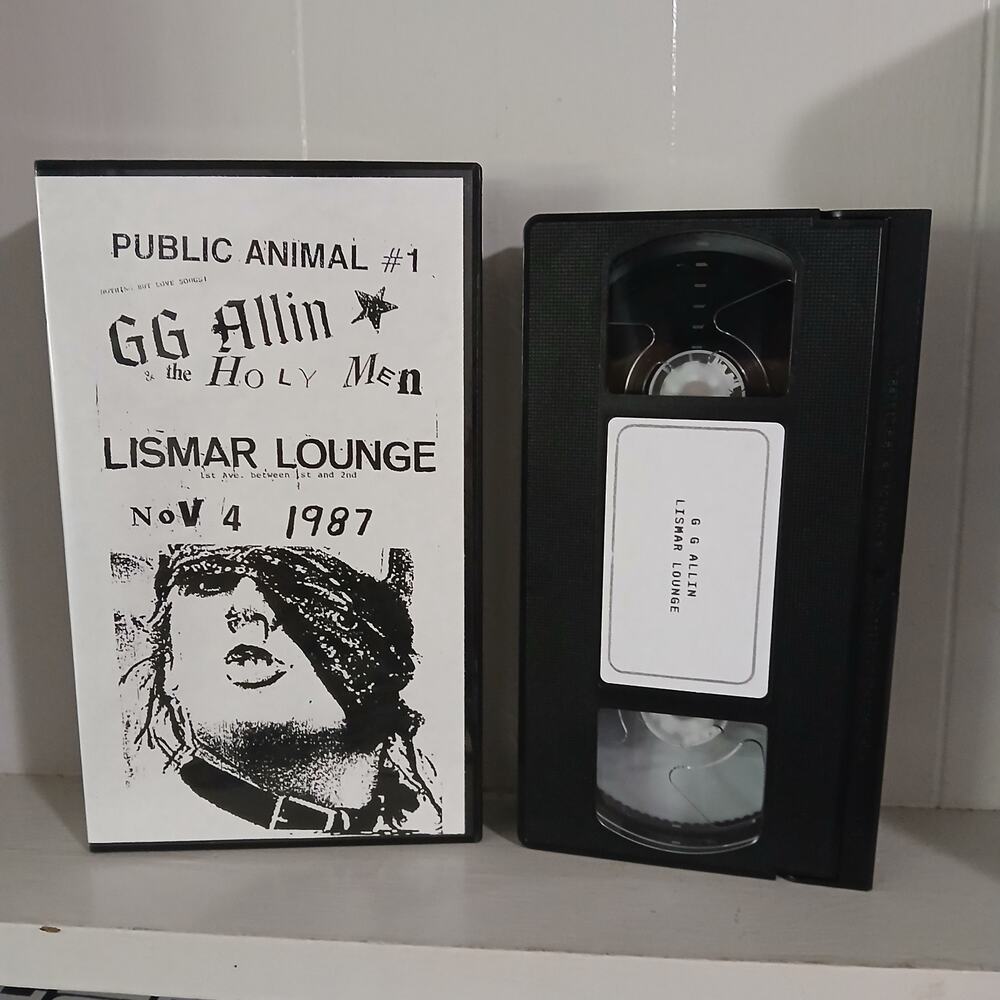 GG Allin & The Holy Men Public Animal #1 Live Lismar Lounge 1987 Punk Rock VHS